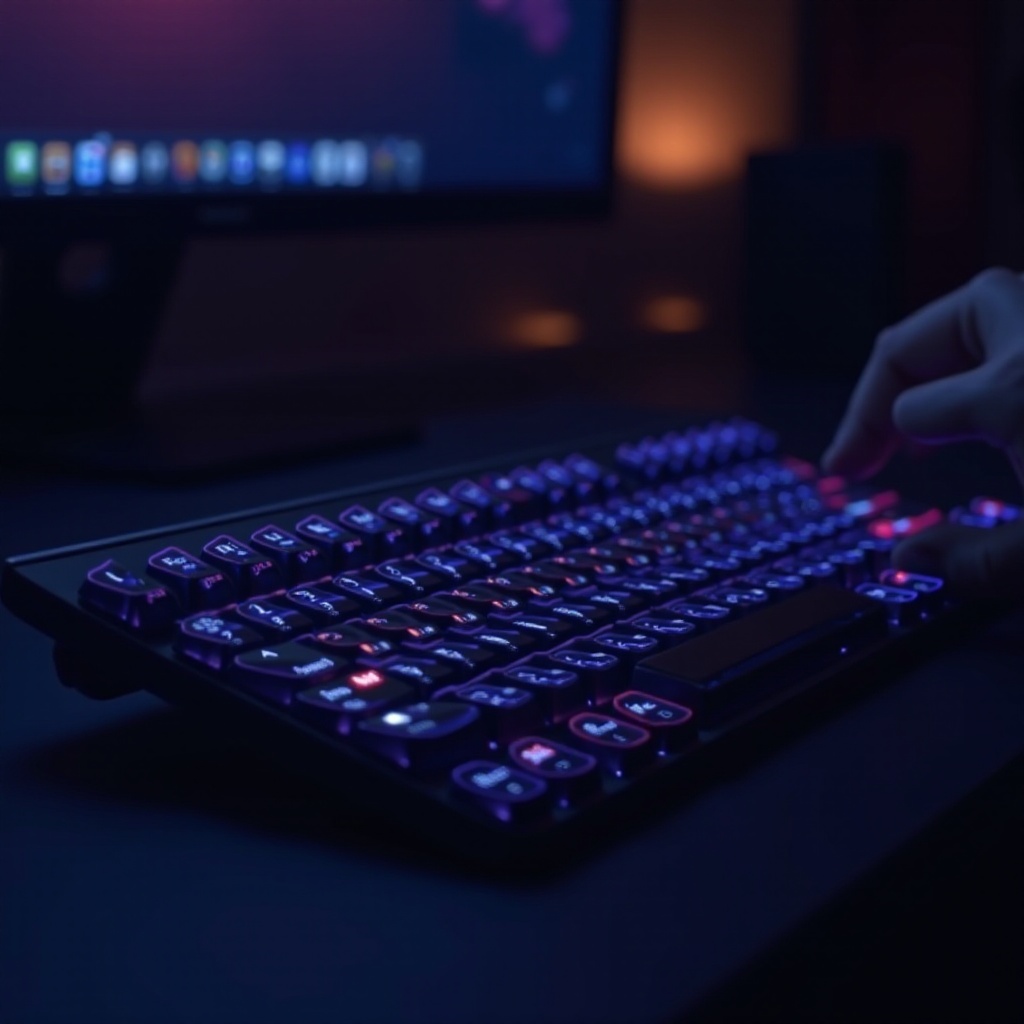 teclado com display OLED