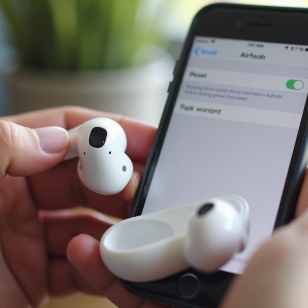 que fait le réinitialisation des AirPods