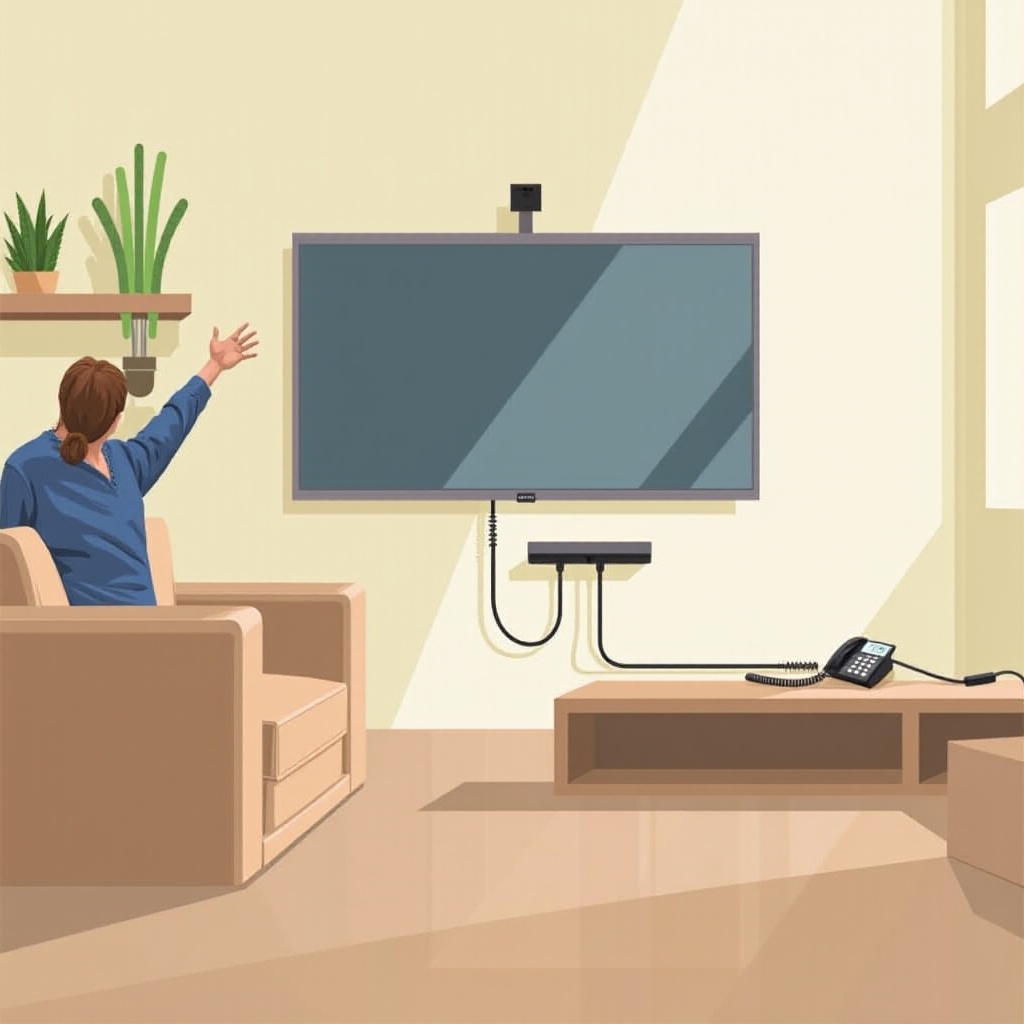 come trasmettere un telefono cablato alla TV
