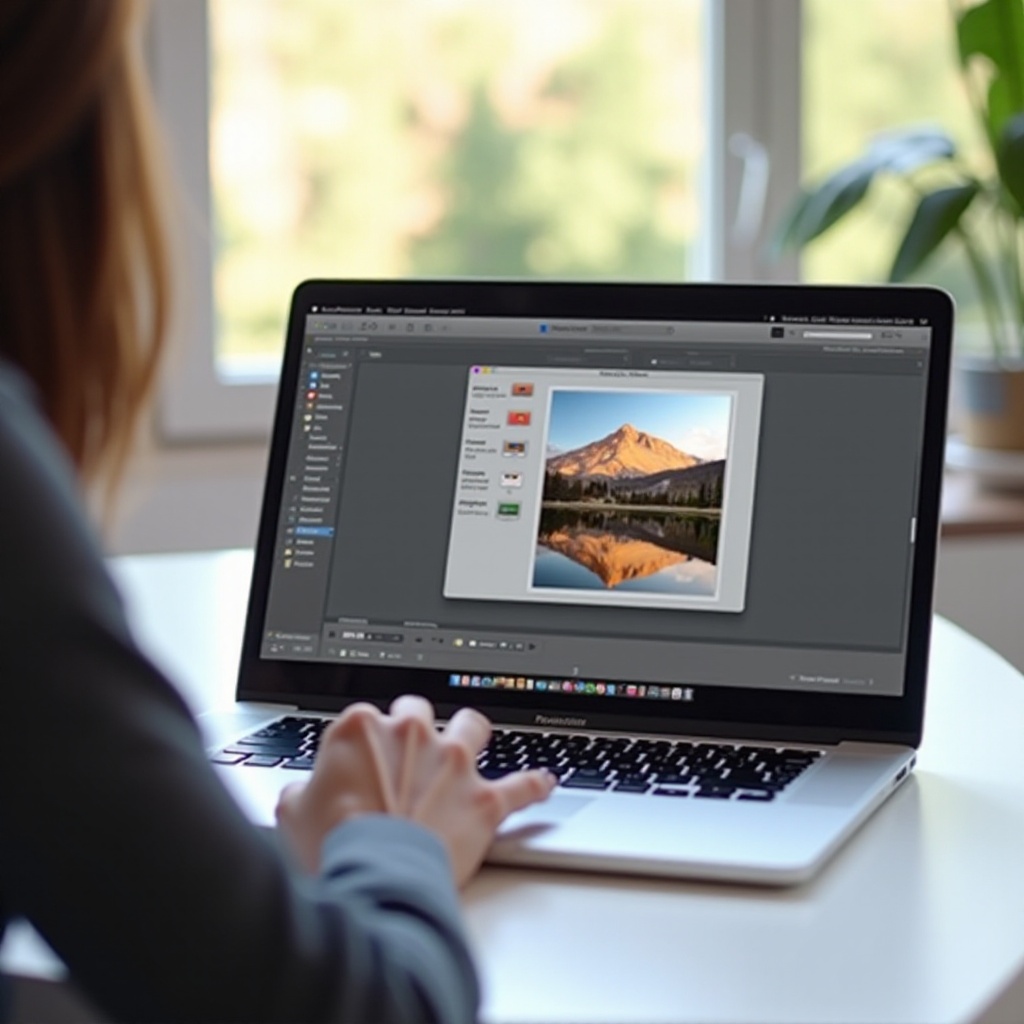 wie verringert man die Größe eines Fotos auf einem MacBook