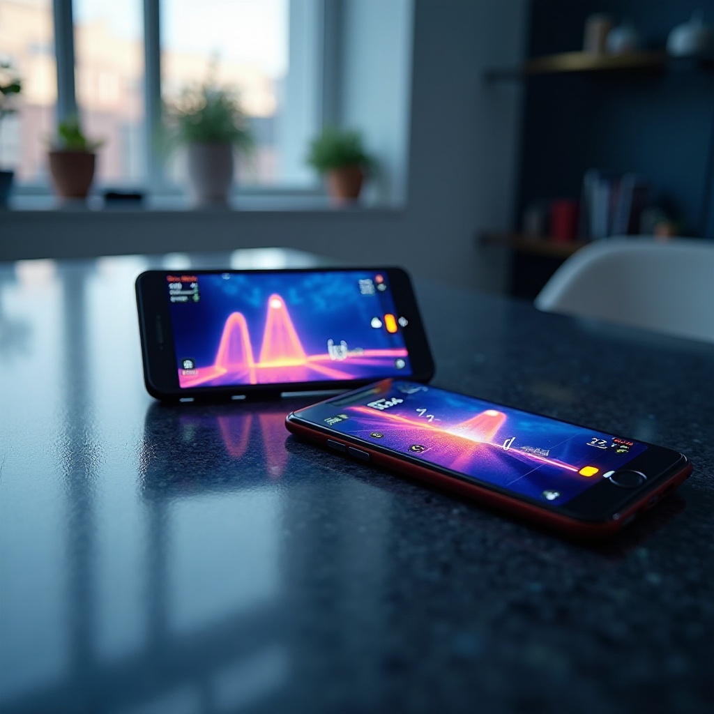 téléphones portables avec caméra thermique