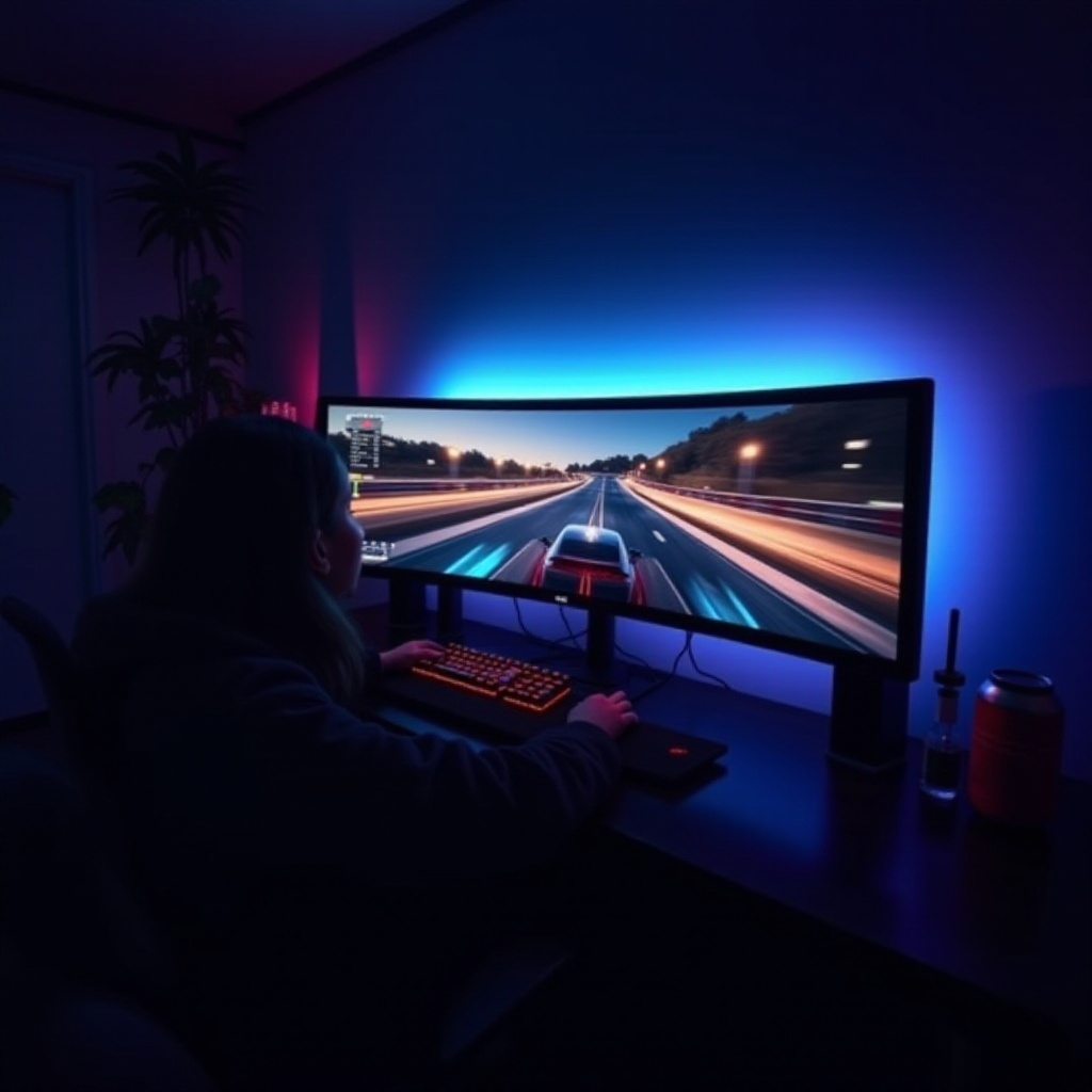 meilleur moniteur ultra-large pour la simulation de course
