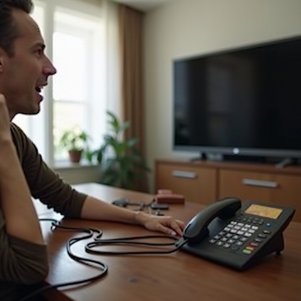 hoe je een bedrade telefoon naar de tv streamt