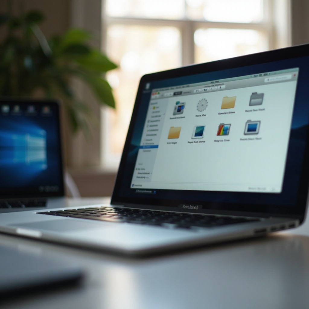 how does macbook access other laptop in the same network