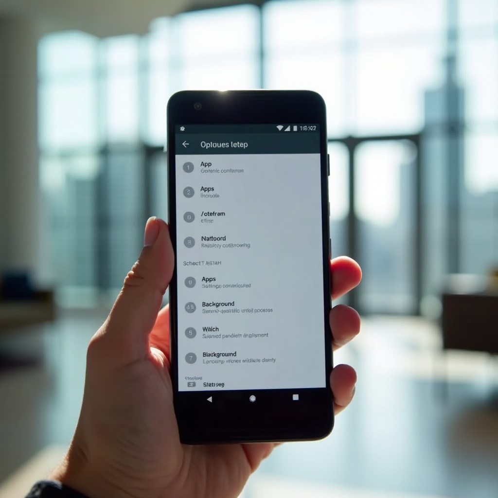 apps running in background android