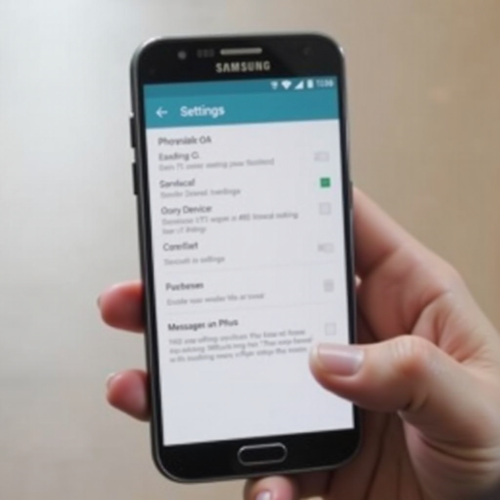 como ativar a mensageria RCS no Samsung