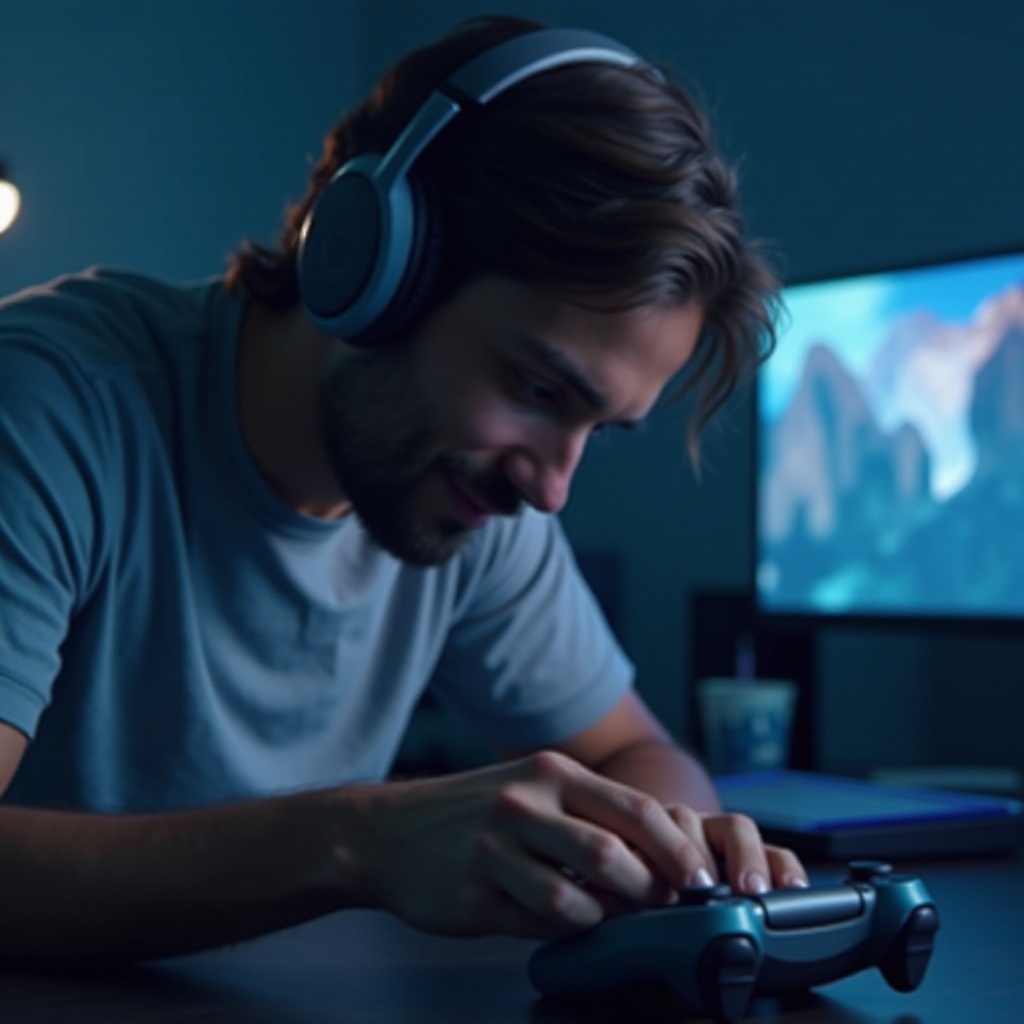 controller koptelefoon maakt hard geluid