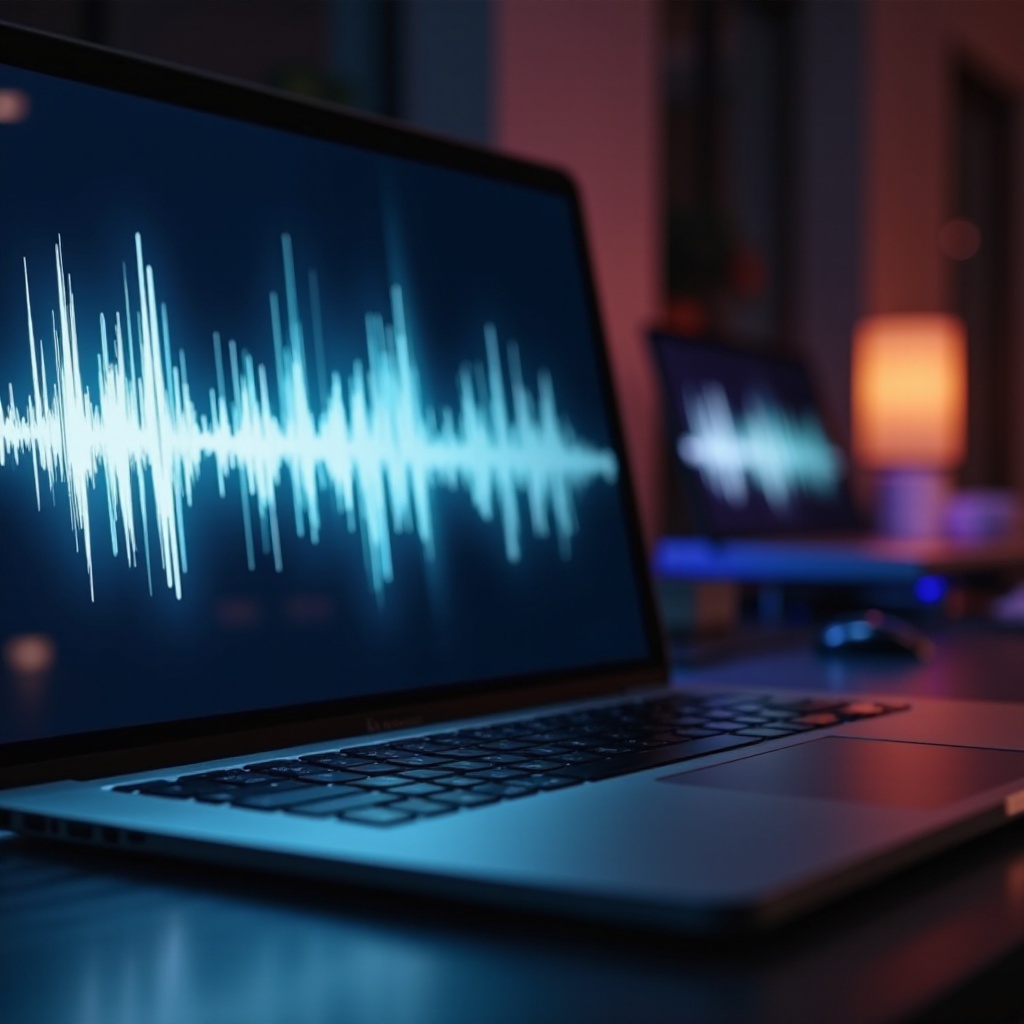 áudio abafado macbook