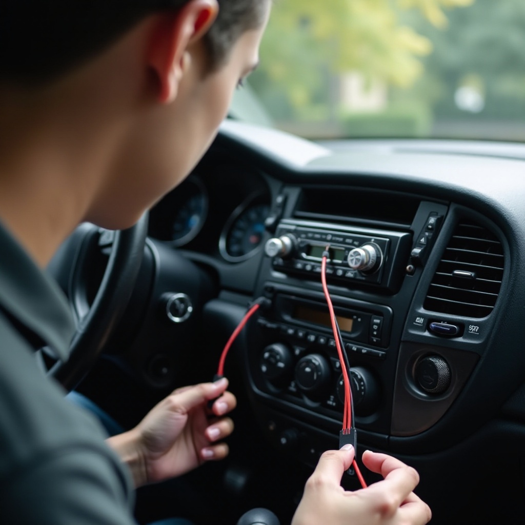 rádio do carro sem som