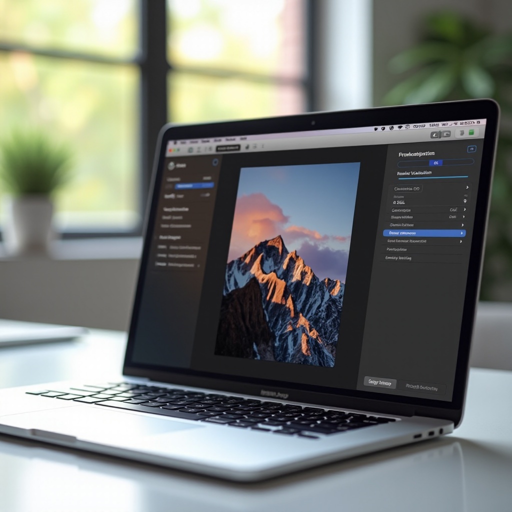 come si riduce la dimensione di una foto su un MacBook