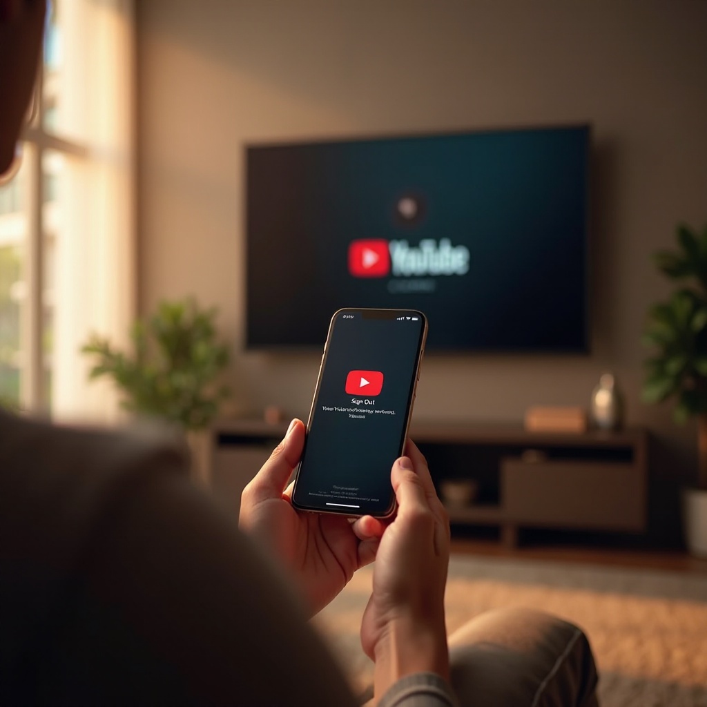 wie man sich auf dem Fernseher von YouTube abmeldet vom Handy aus