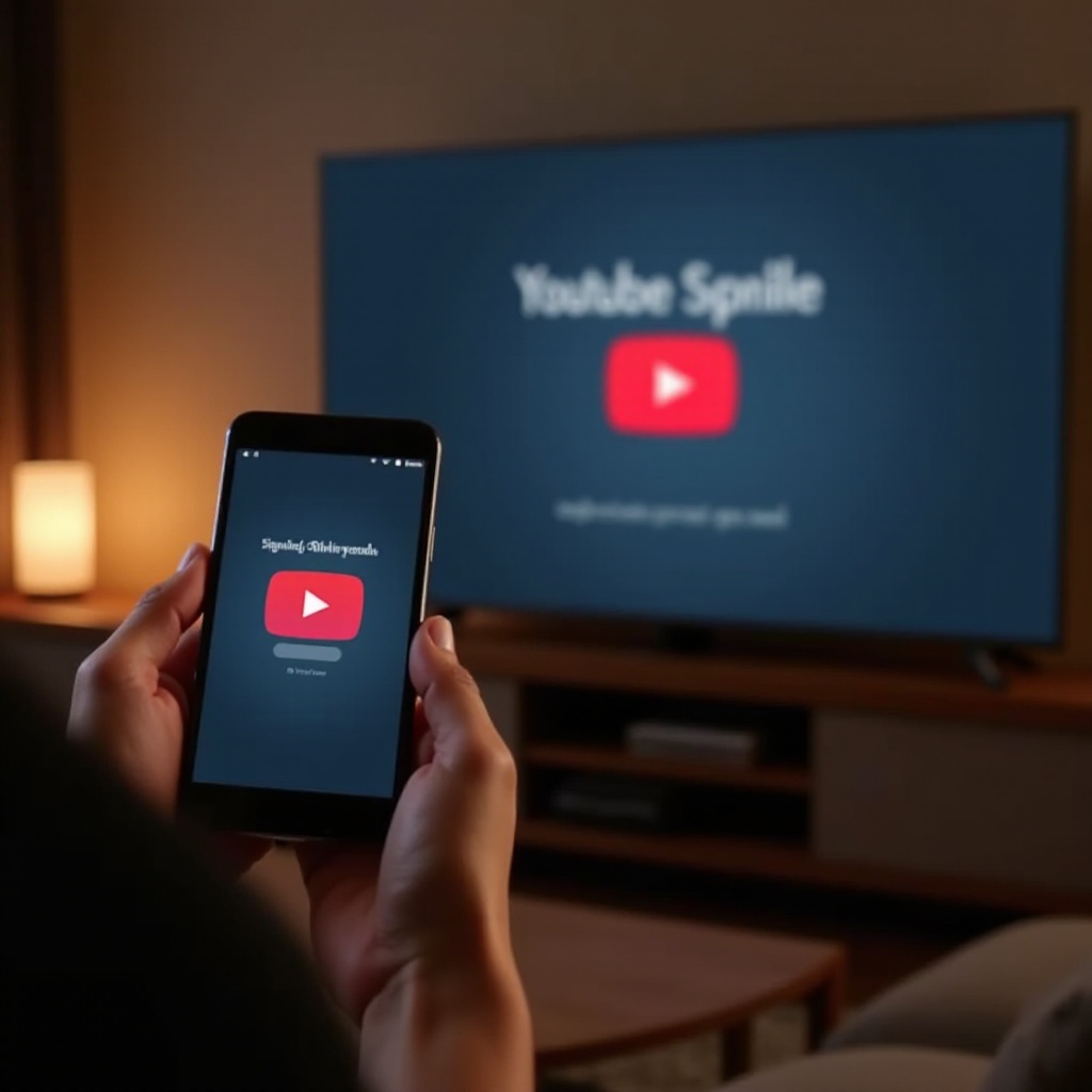 come disconnettersi da YouTube sulla TV dal telefono