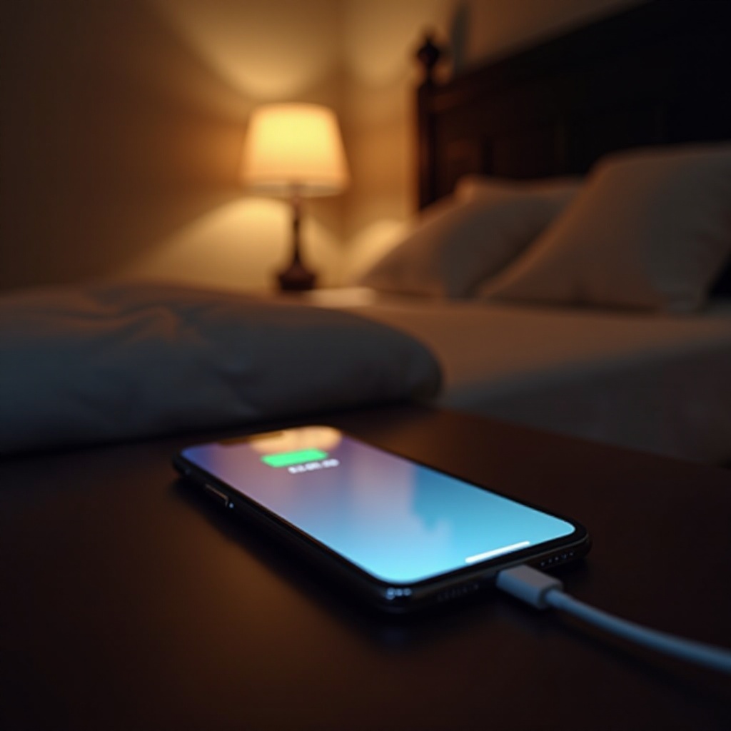 puedo cargar mi teléfono durante la noche