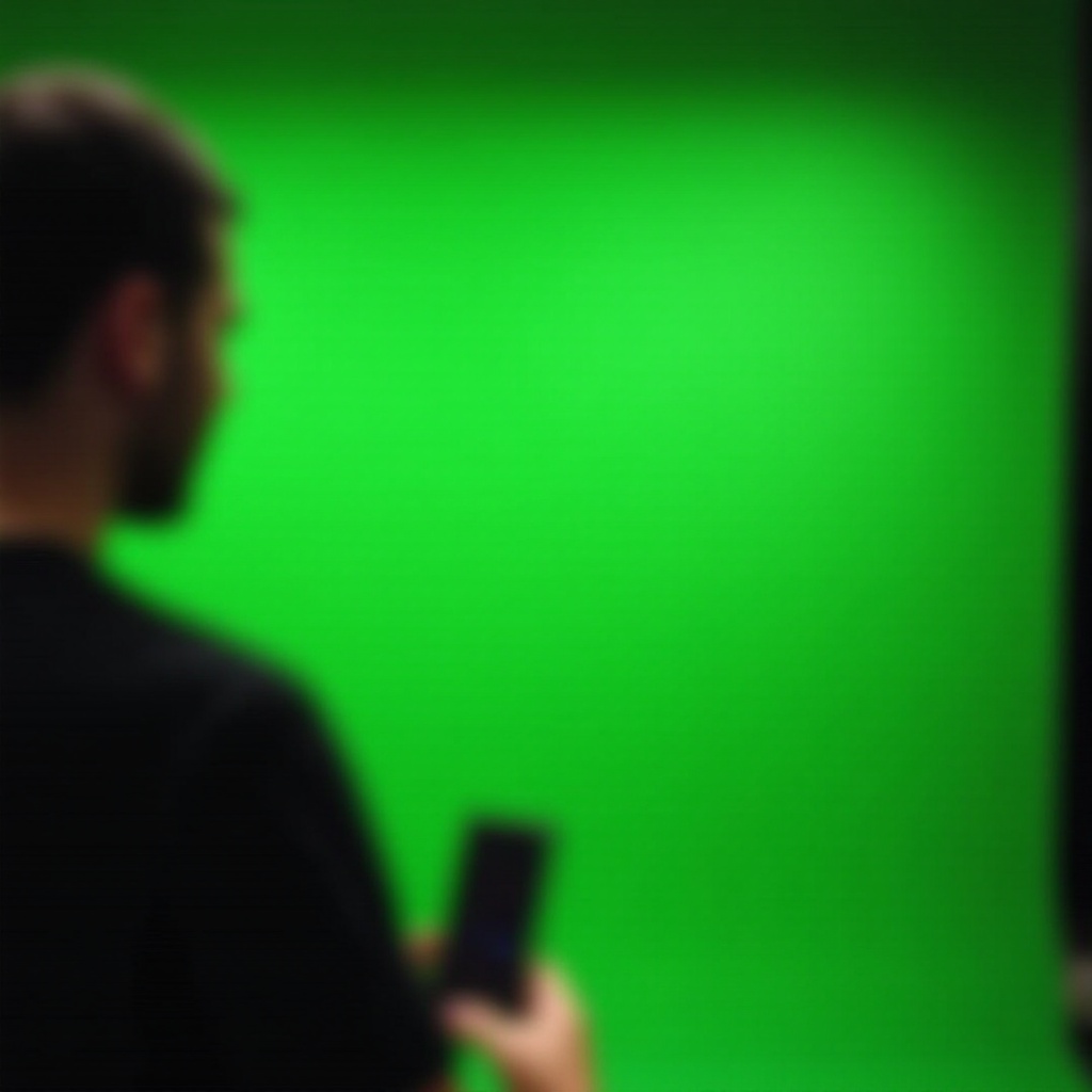 como usar um telefone Android para tirar fotos com tela verde