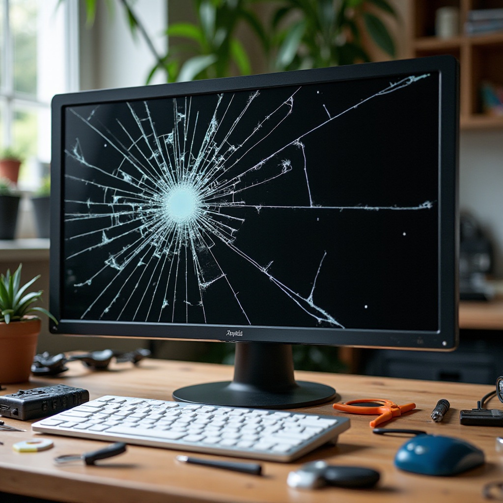monitor rachado