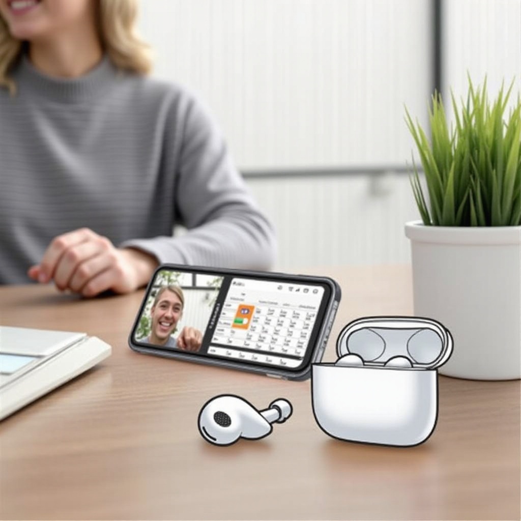 podes compartilhar áudio com fones de ouvido Samsung no iPhone