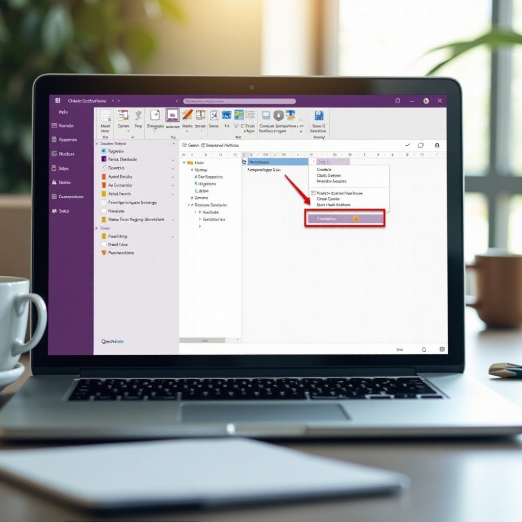 how to delete notebooks in onenote