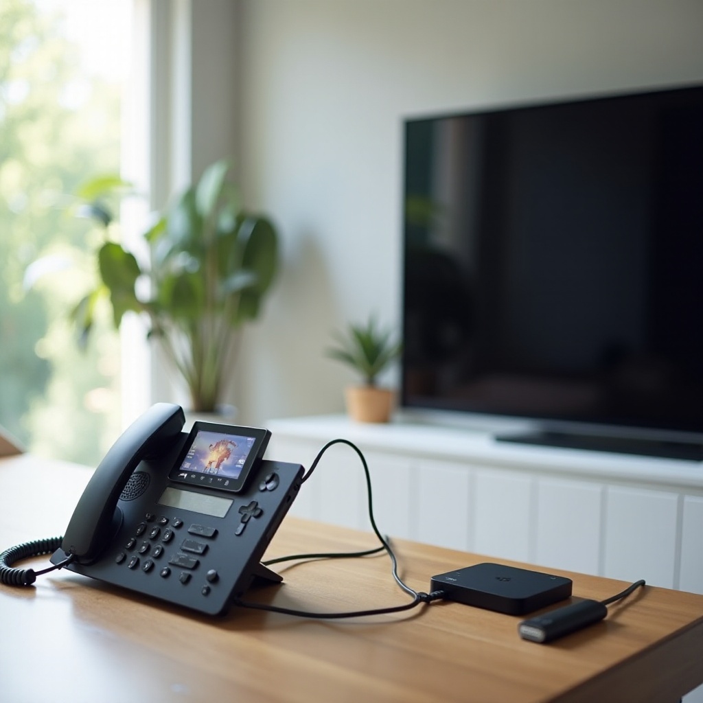 kuinka suoratoistaa johdollinen puhelin televisioon