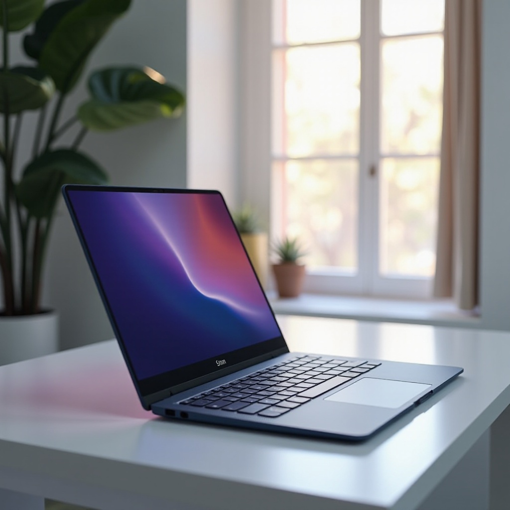 Laptop mit Tastatur