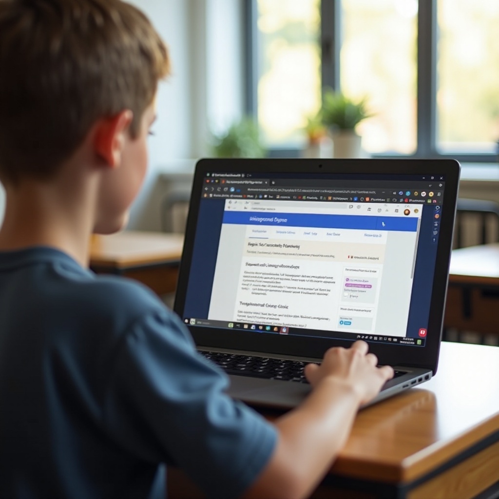 come ottenere l'ispezione su un Chromebook scolastico