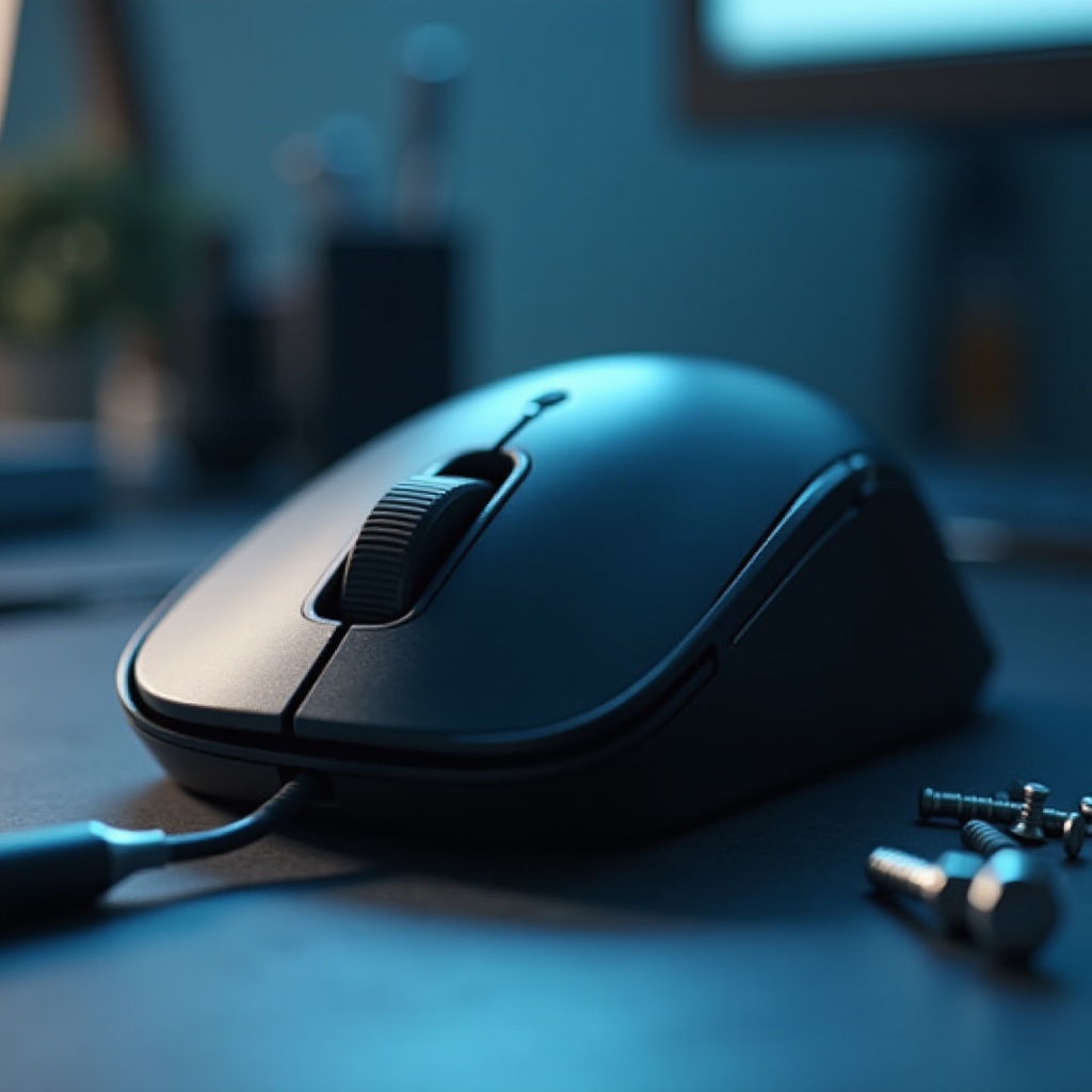 clique do mouse logitech não está funcionando
