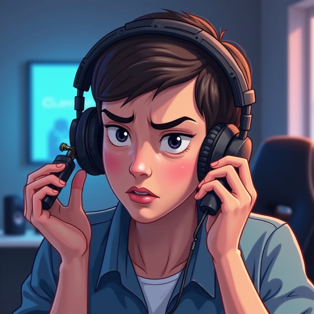 los auriculares del controlador hacen un ruido fuerte