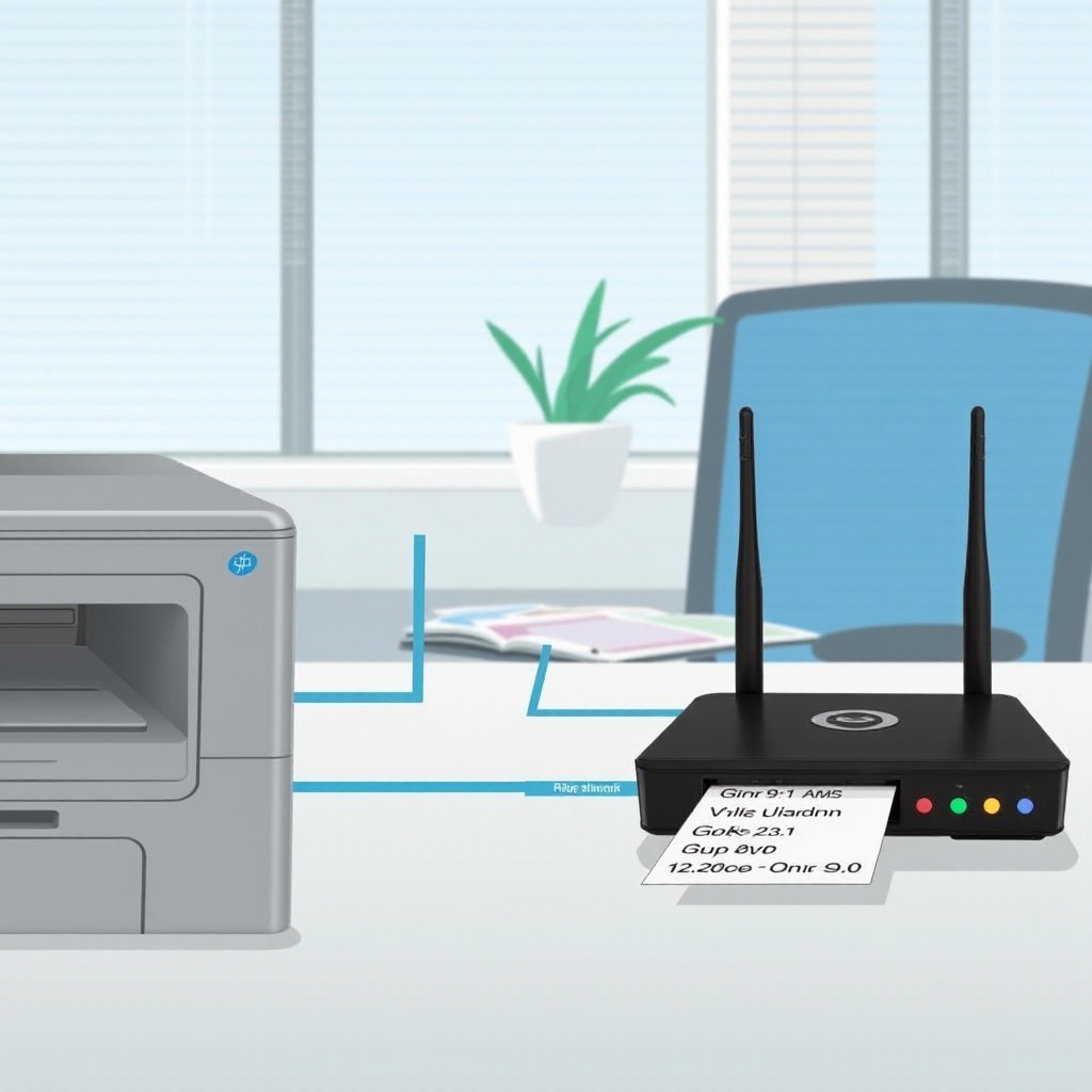 routerlabel op de printer