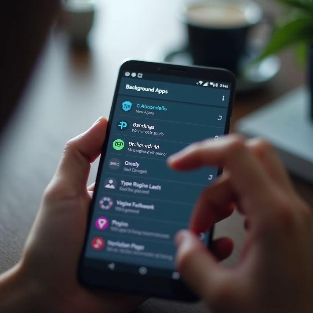 applicazioni in esecuzione in background su Android