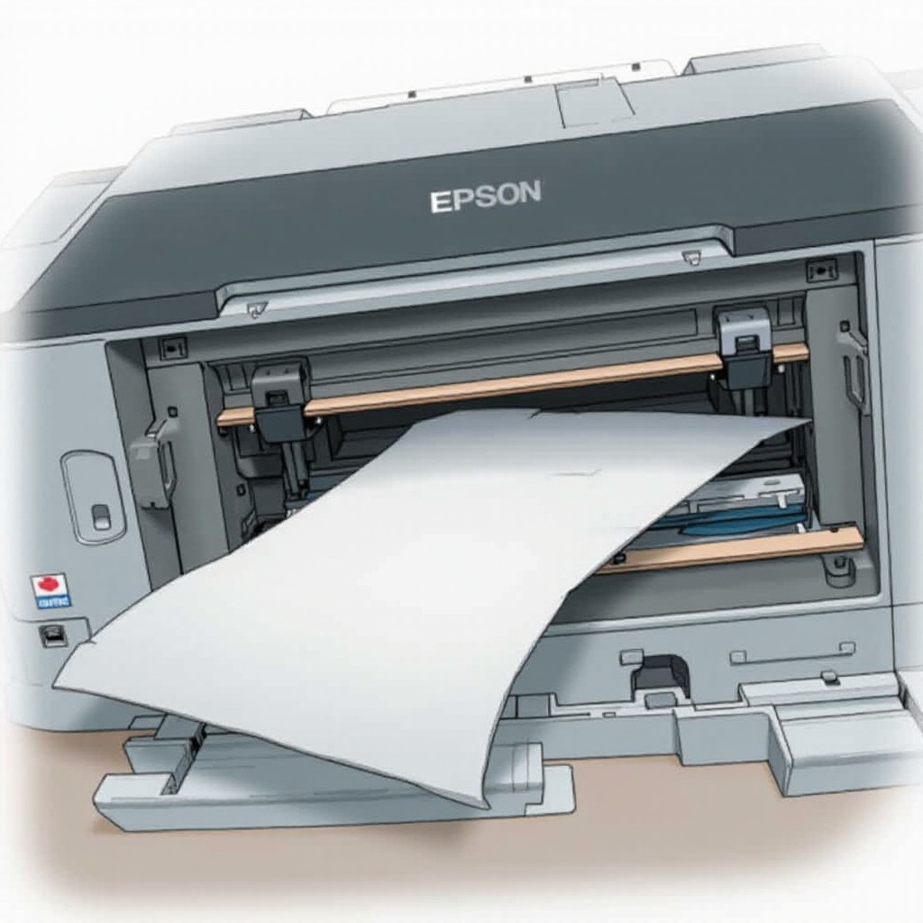 Papierstau im Epson-Drucker