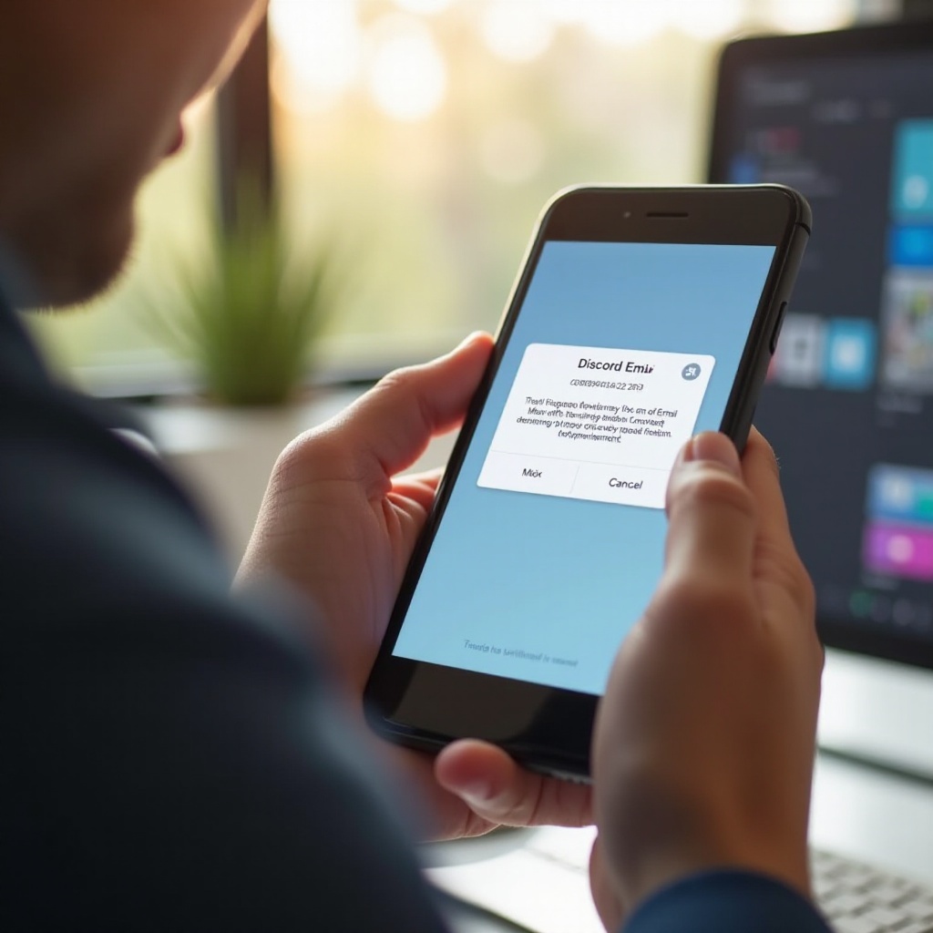 comment vérifier l'adresse e-mail via l'application téléphonique Discord