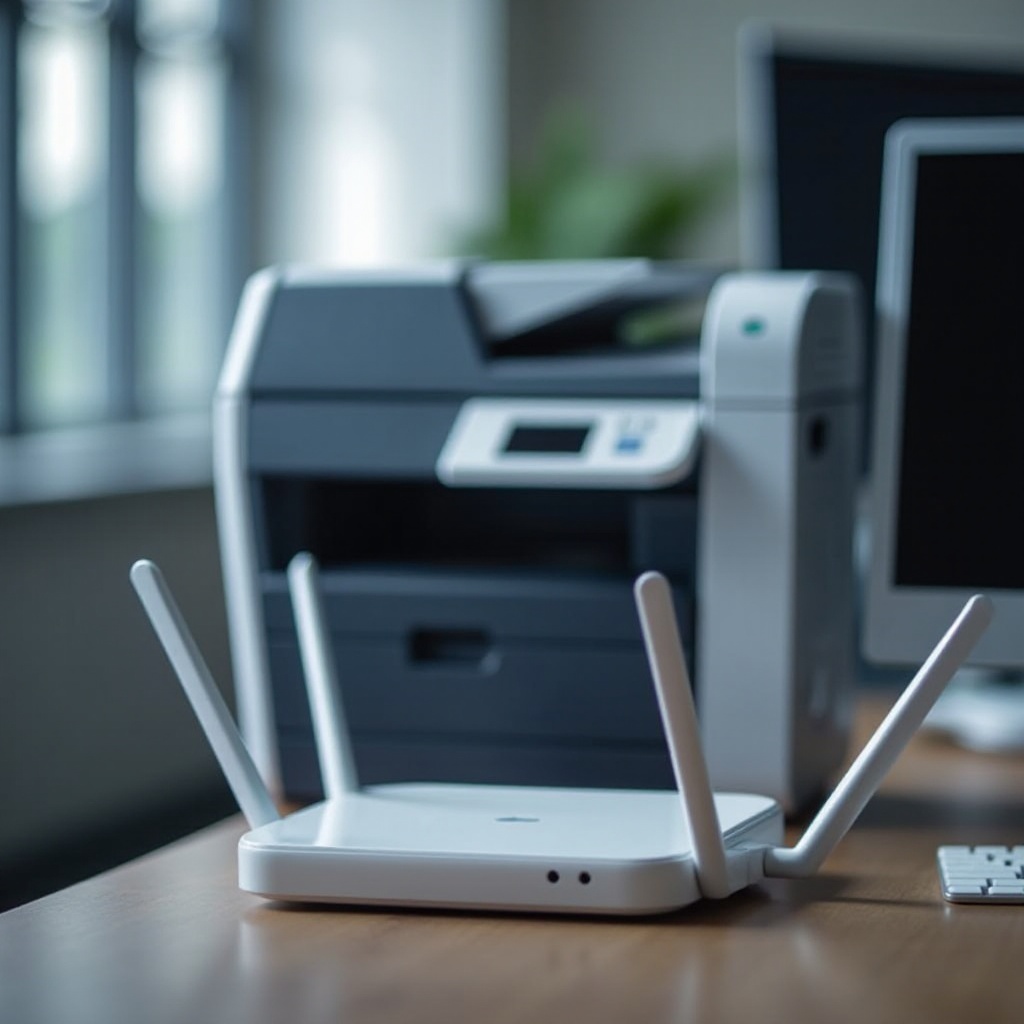 etichetta router sulla stampante