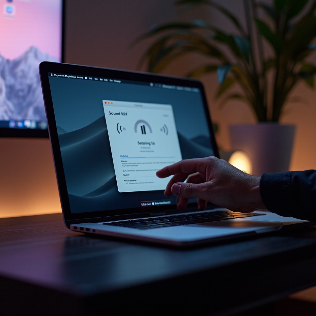 gedempt geluid macbook