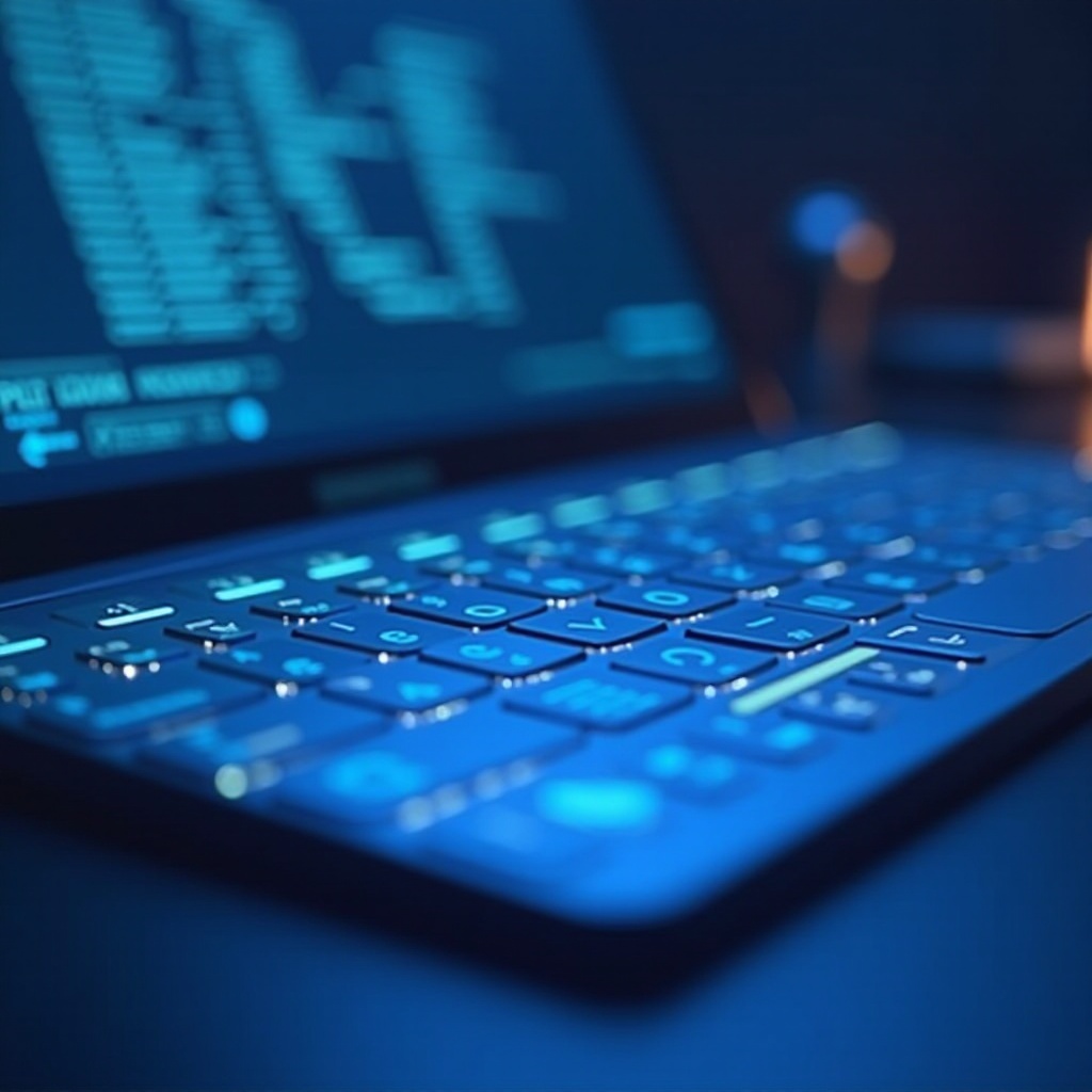 teclado con pantalla OLED