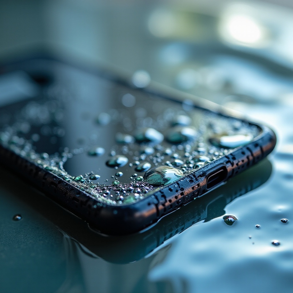 um telefone danificado pela água pode ser reparado