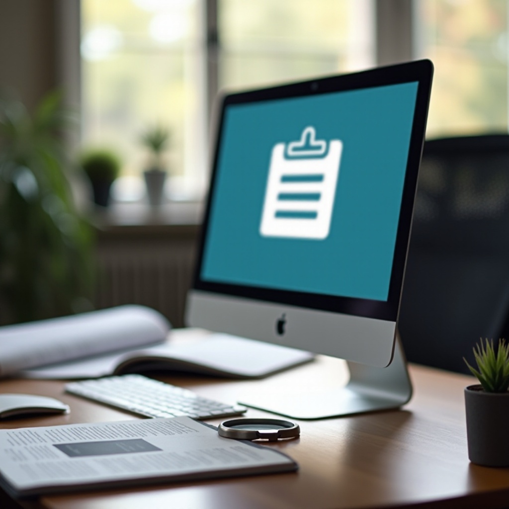 onde está a área de transferência no seu computador