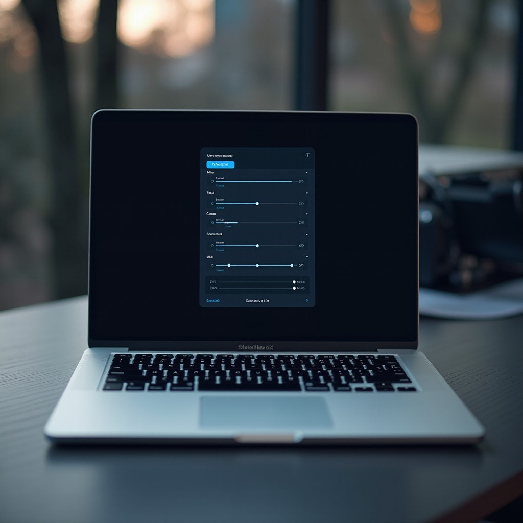 gedämpfter Ton MacBook