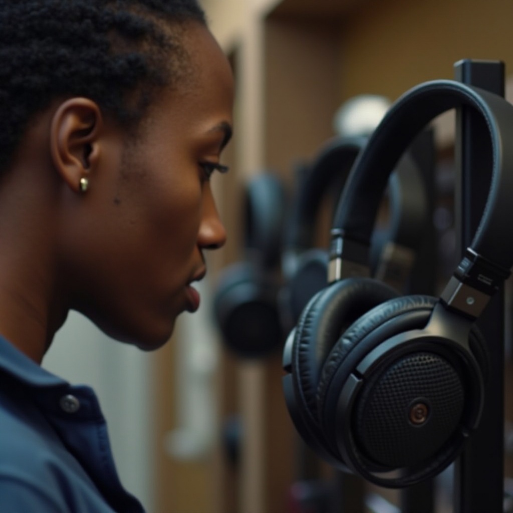 como evitar que os auriculares soem como um espelho