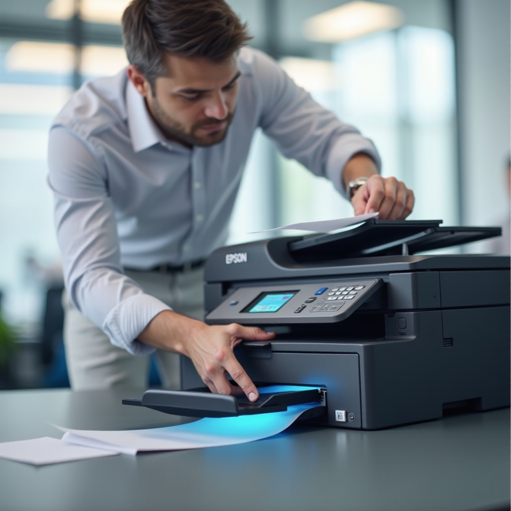 paperitukos Epson-tulostimessa