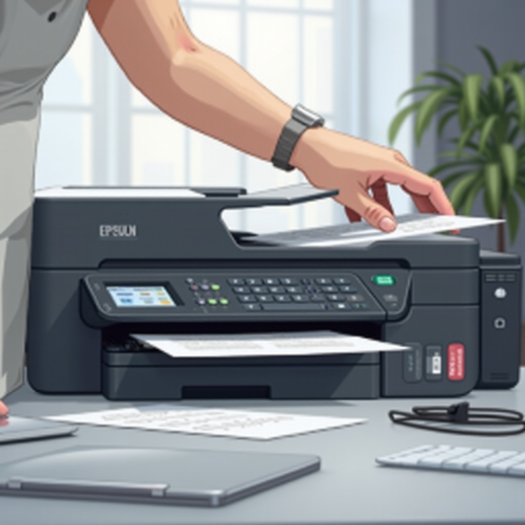 bourrage papier dans l'imprimante Epson