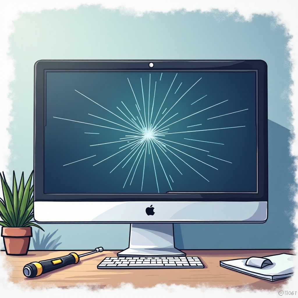 rissiger Monitor